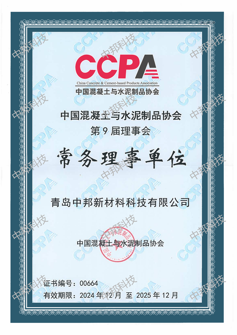 2024年中国混凝土与水泥协会常务理事